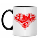 Кружка двухцветная