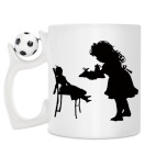 Кружка с футбольным мячиком