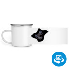 Кружка металлическая белая (круговая запечатка)