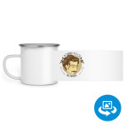 Кружка металлическая белая (круговая запечатка)