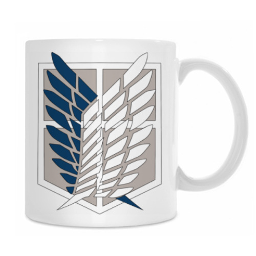 Кружка с принтом Вторжение гигантов