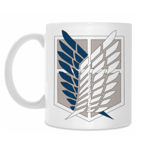 Кружка с принтом Вторжение гигантов