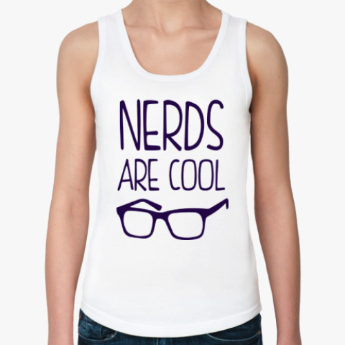 Женская майка с принтом Nerds are cool