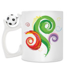 Кружка с футбольным мячиком