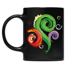 Кружка цветная UV-DTF