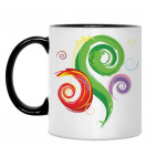 Кружка двухцветная