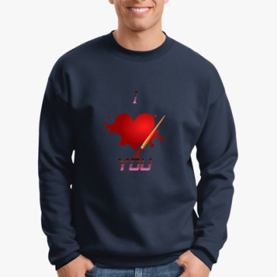 Свитшот  футболка I love you