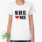 Женская футболка органик