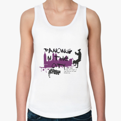 Женская майка с принтом dancing