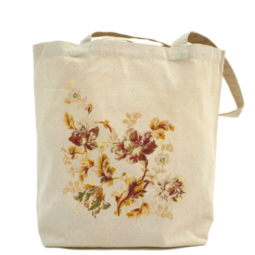 Сумка шоппер цветы
