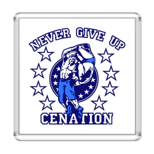 Магнит WWE John cena Never give up