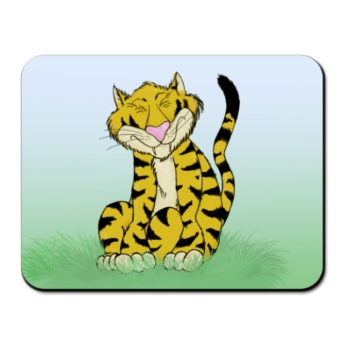 Коврик для мыши с принтом тигренок