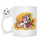 Кружка с футбольным мячиком
