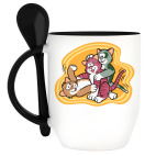 Кружка с ложкой