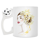 Кружка с футбольным мячиком