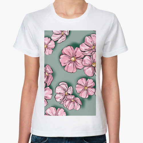Классическая футболка Цветы