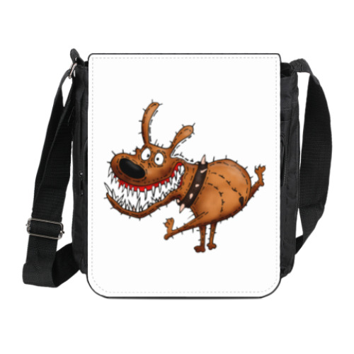 Сумка на плечо (мини-планшет) с принтом Фитнес