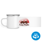 Кружка металлическая белая (круговая запечатка)