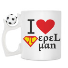 Кружка с футбольным мячиком