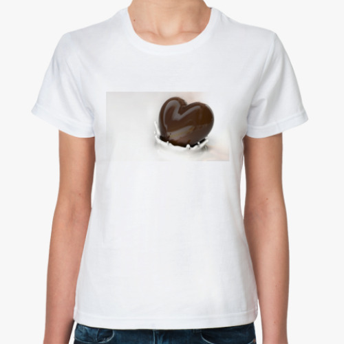 Классическая футболка chocolate heart
