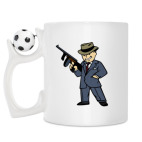 Кружка с футбольным мячиком