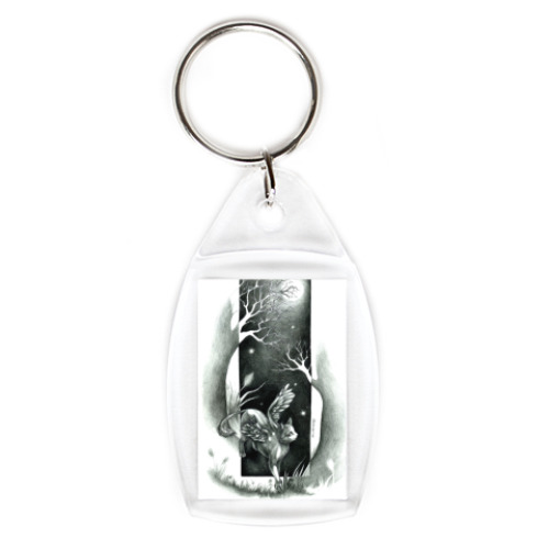 Брелок с принтом  Cat and Fireflies