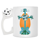 Кружка с футбольным мячиком