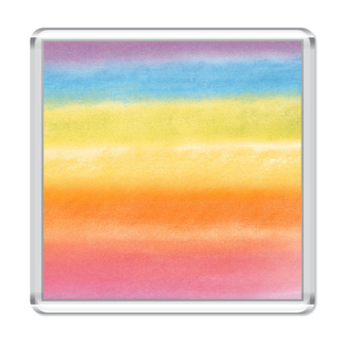 Магнит с принтом   Радуга