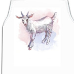 Акварельная козочка