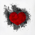 Сердце в краске