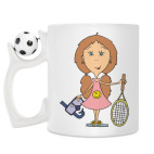 Кружка с футбольным мячиком