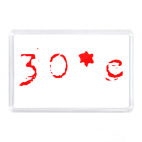 Магнит 7,5 x 5,1 см Тридцать градусов