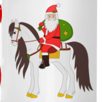 Дед Мороз на лошади