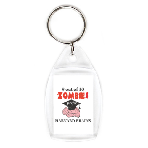 Брелок с принтом Harvard brains