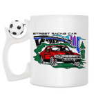 Кружка с футбольным мячиком