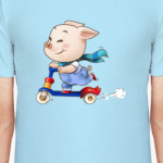 Хрюндель на самокате