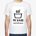 Классическая футболка Wash genitals