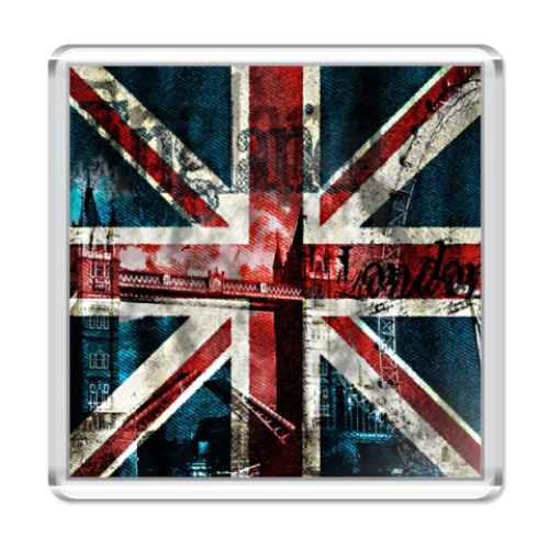 Магнит с принтом England