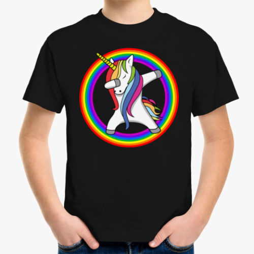 Детская футболка Rainbow Dab Unicorn