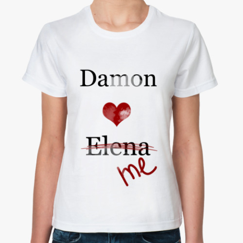 Классическая футболка с принтом The Vampire