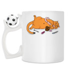 Кружка с футбольным мячиком