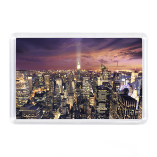 Магнит с принтом Нью-Йорк, Америка