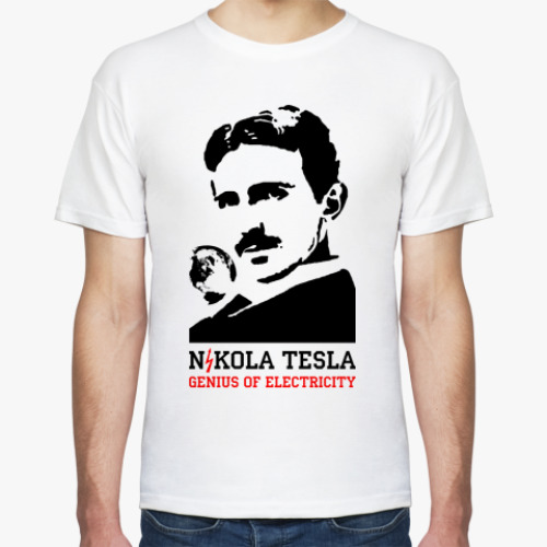 Футболка с принтом Genius of electricity
