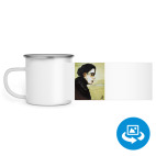 Кружка металлическая белая (круговая запечатка)