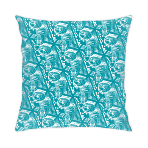 Подушка «Промышленность», агитационный текстиль