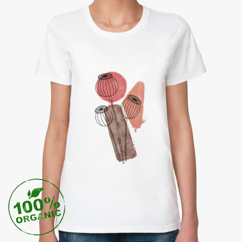 Женская футболка из органик-хлопка Маки