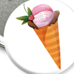 Мороженое в рожке