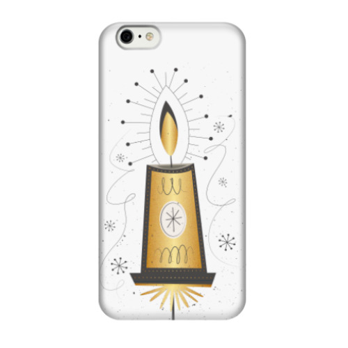 Чехол для iPhone 6/6s Новогодняя свеча