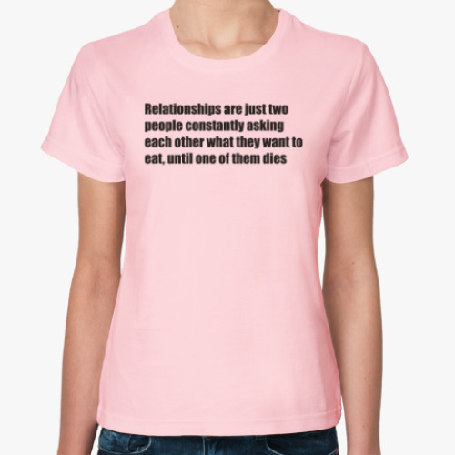 Женская футболка Relationships