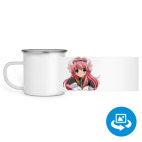 Кружка металлическая белая (круговая запечатка)